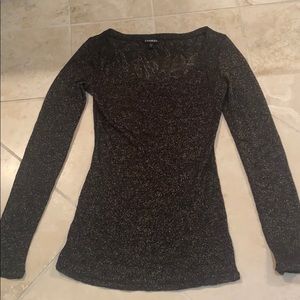 Sparkly express see through long sleeve!